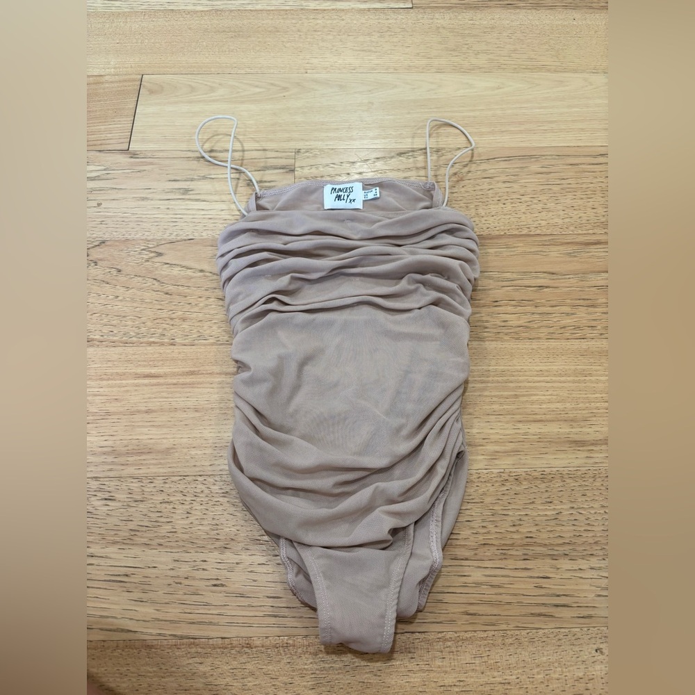 Princess Polly Nude Ruched Bodysuit